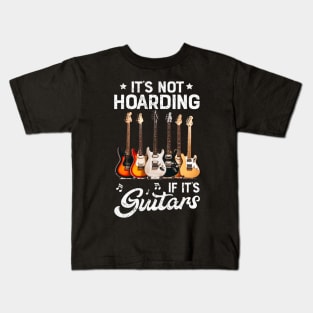 Musical Mindset: It's Not Hoarding If It's Guitars Anatomy Graphic Tee Kids T-Shirt